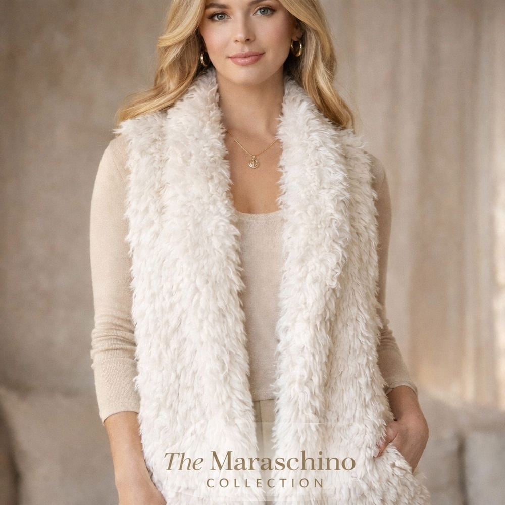 HYFVE Faux Fur Vest | White | Size L